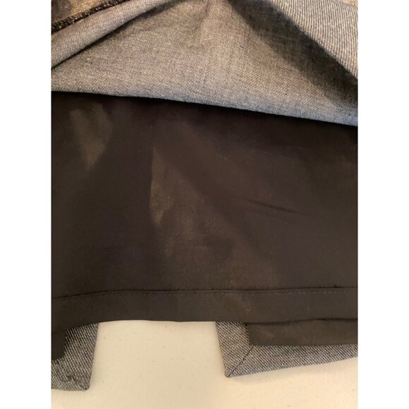 Express Grey Pencil Skirt Back Slit & Lined Size 6 - Picture 5 of 10